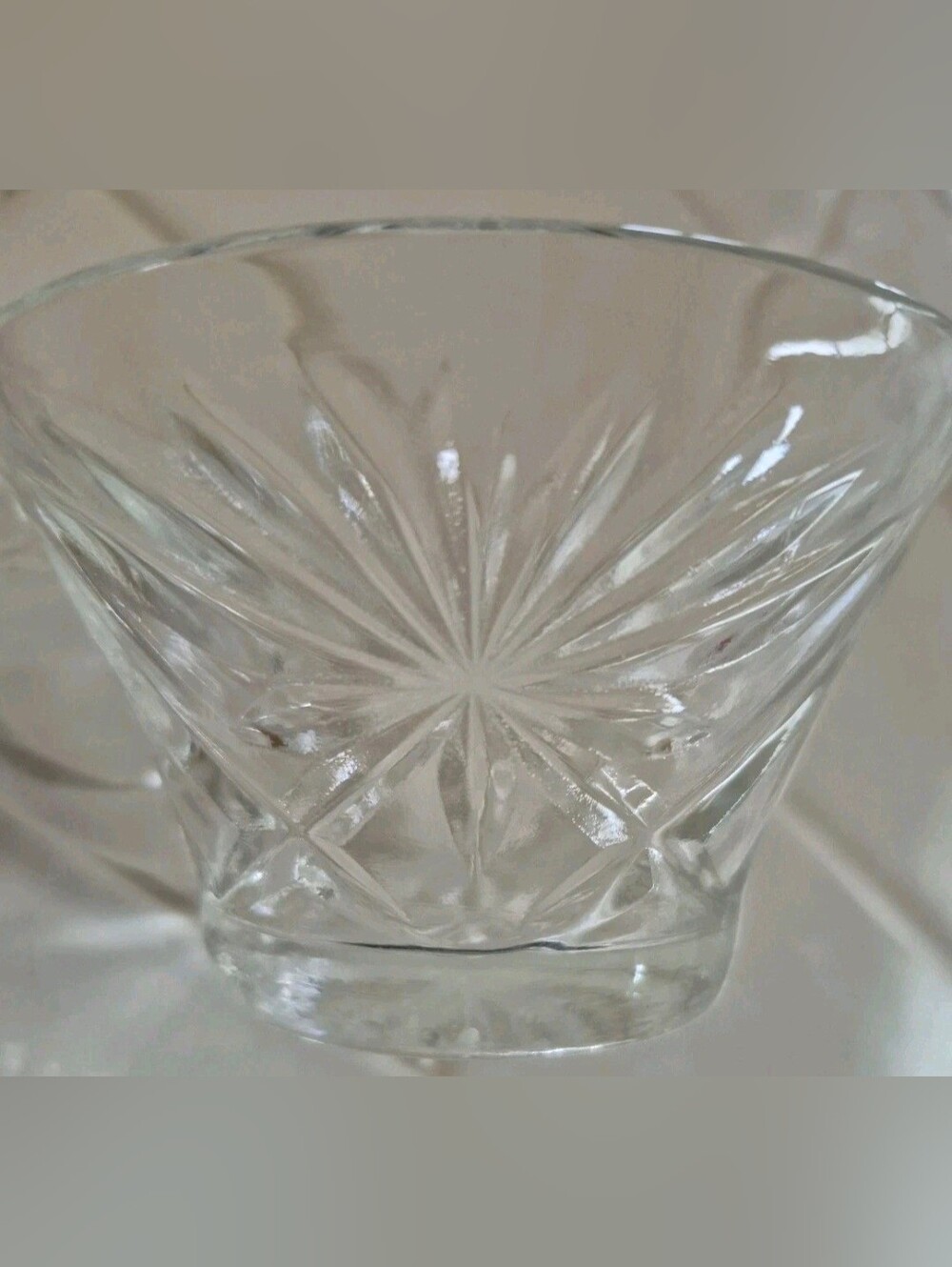 (2) Early American Prescut MCM Vintage Glass Cup Punch Tea Coffee 12 Available